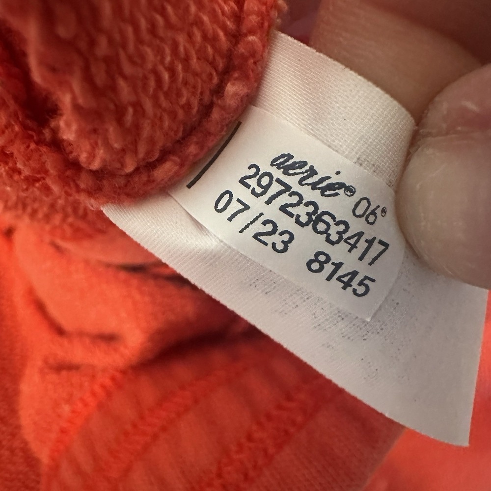 Offline By Aerie Sweatpants Joggers Large Orange With Drawstring. - Picture 4 of 8